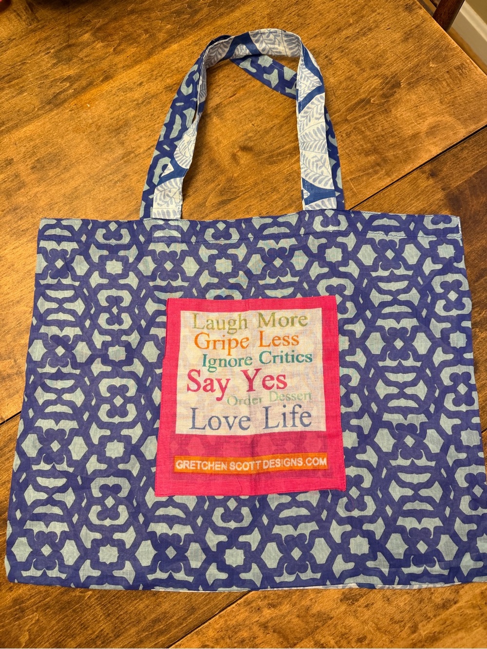 Gretchen Scott Designs Signature Fabric Shopping Tote